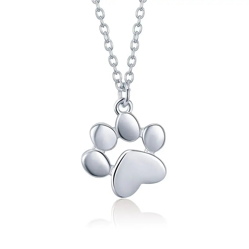 Sterling Silver Cat & Moonstone Pendant Necklace