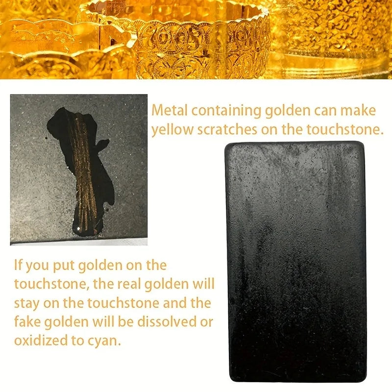 Gold Testing Stone & Acid Solution Kit
