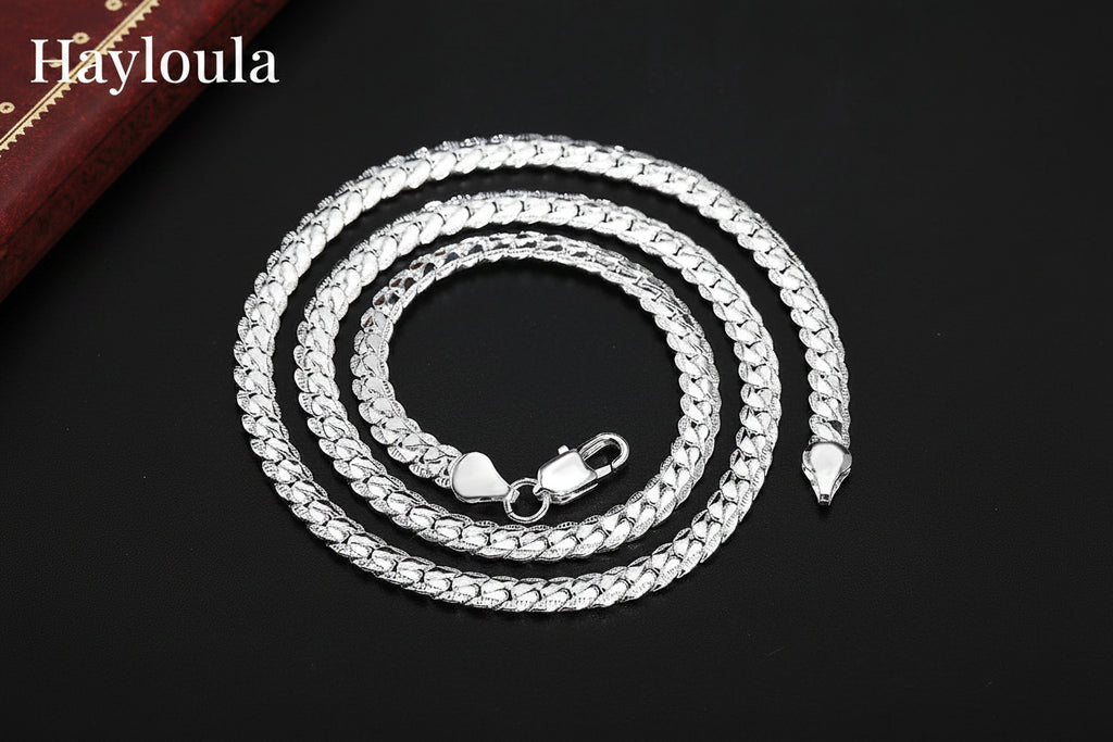 Sterling Silver Adjustable Chain Necklace