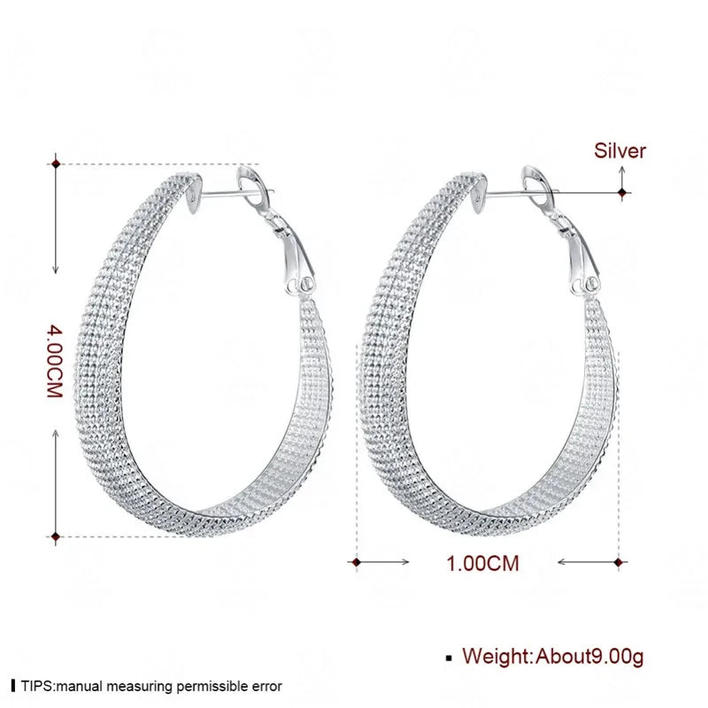 Sterling Silver Hoop Earrings