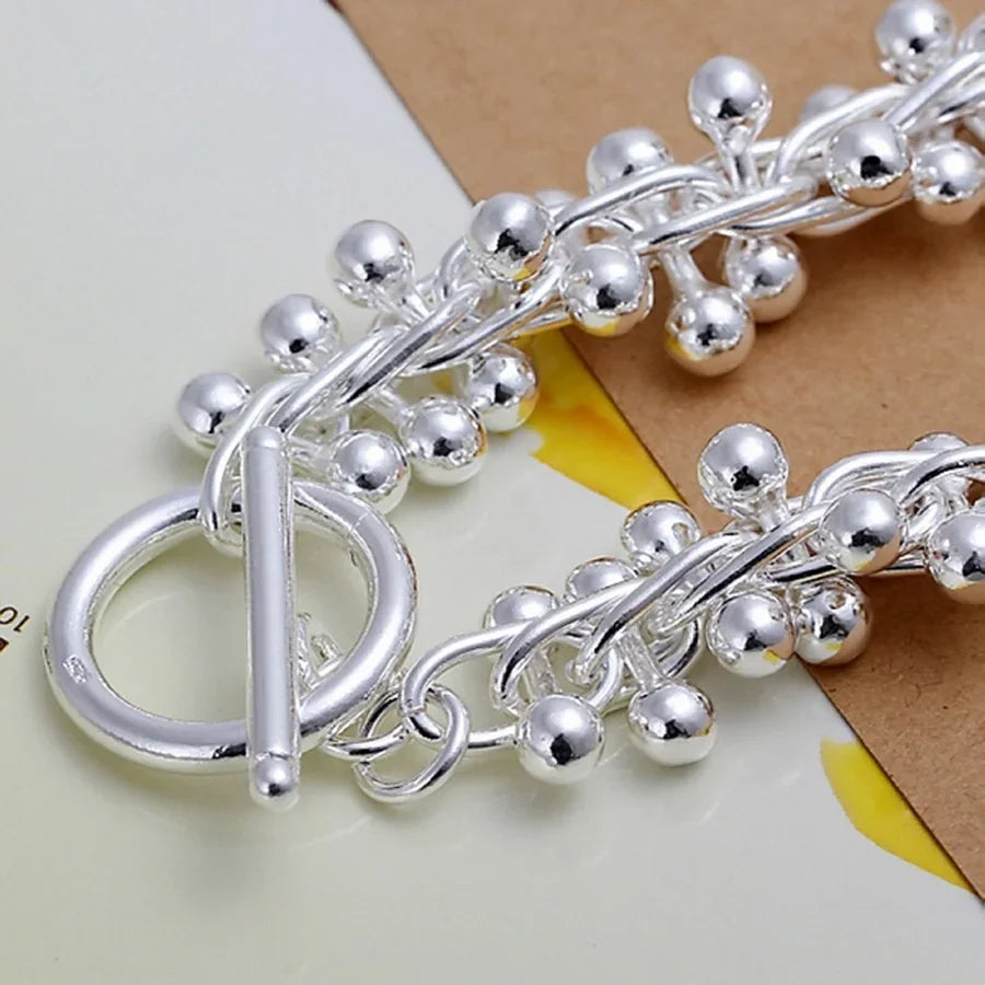 Sterling Silver Charm Chain Bracelet