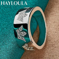 Sterling Silver Crown Zircon Ring