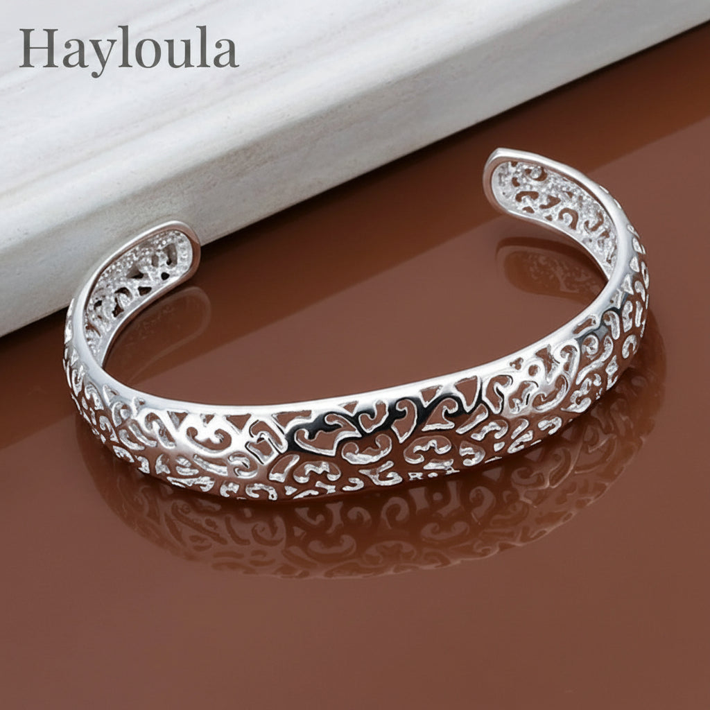 Sterling Silver Open Bangle Bracelet