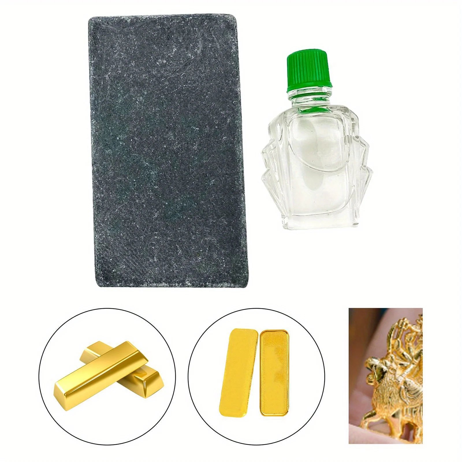 Gold Testing Stone & Acid Solution Kit