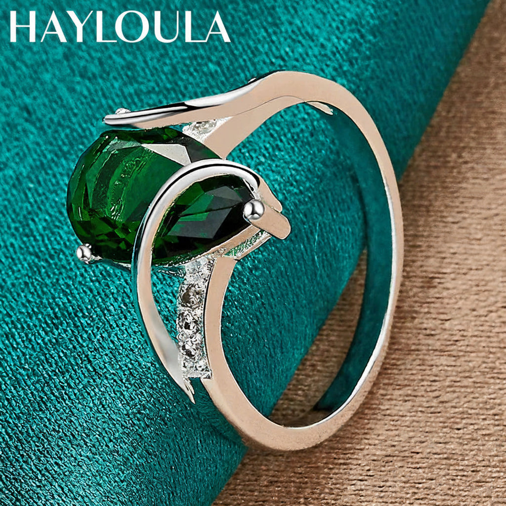 Sterling Silver Water Drop Turquoise Ring