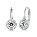 Sterling Silver Moissanite Stud Earrings