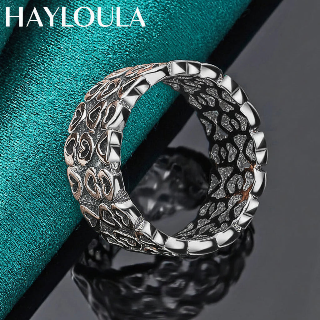 Sterling Silver Hollow Heart Ring
