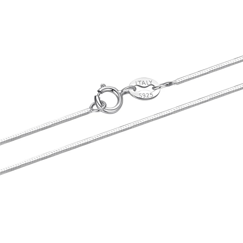 Collier chaîne serpent en argent sterling plaqué or